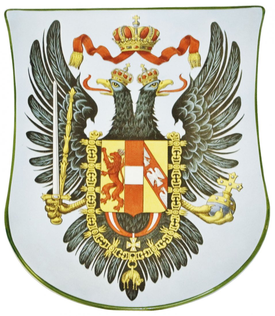 Austria Mettlach Shield Plaque (1 of 1)