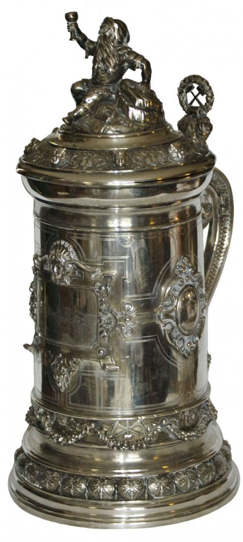 Monumental Silver Stein w Dwarf, Impressive Marks (1 of 6)