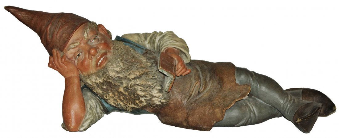 Reclining Terracotta Dwarf by Jon Maresch (1 of 1)