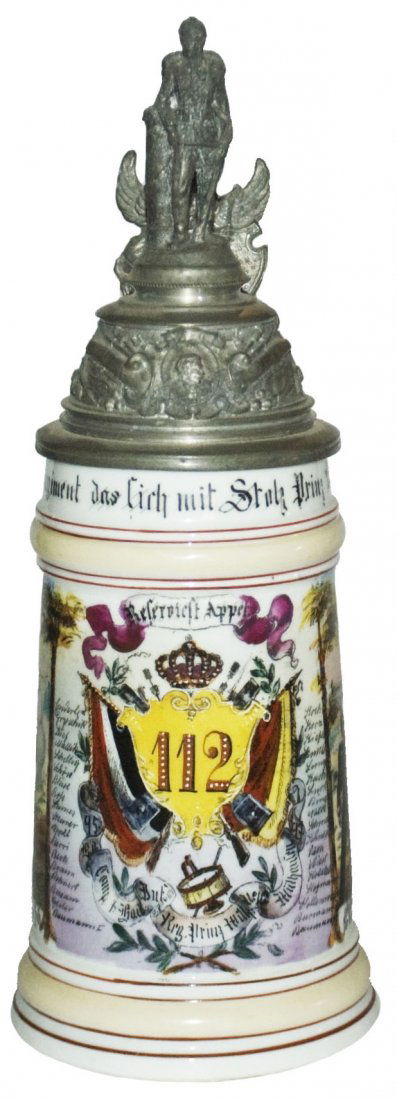 Inft Prinz Wilh No 112 Mulhausen Regimental Stein (1 of 3)