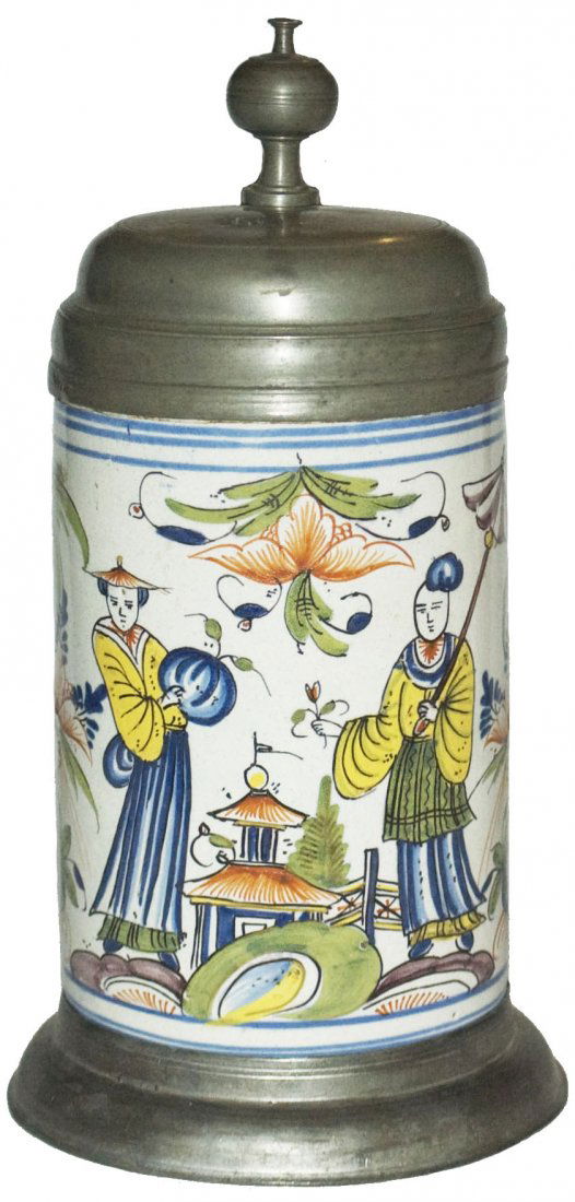 Oriental Design Thuringen Faience Stein Dated 1773 (1 of 1)