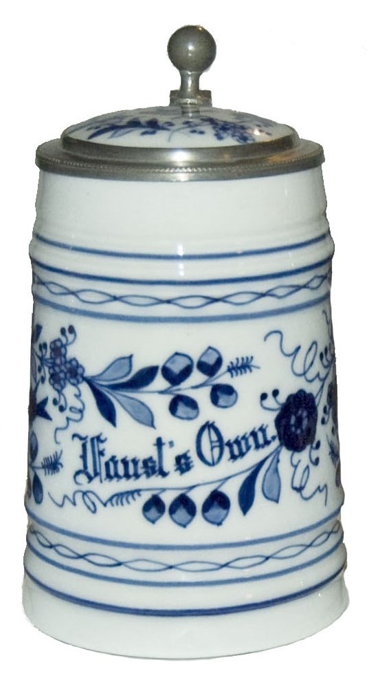 Faust's Own Advertising Stein w Photo Inlay Lid (1 of 1)