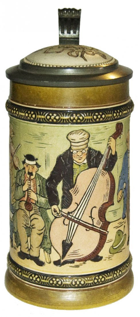 Musicians HR Pottery Stein w Inaly Lid