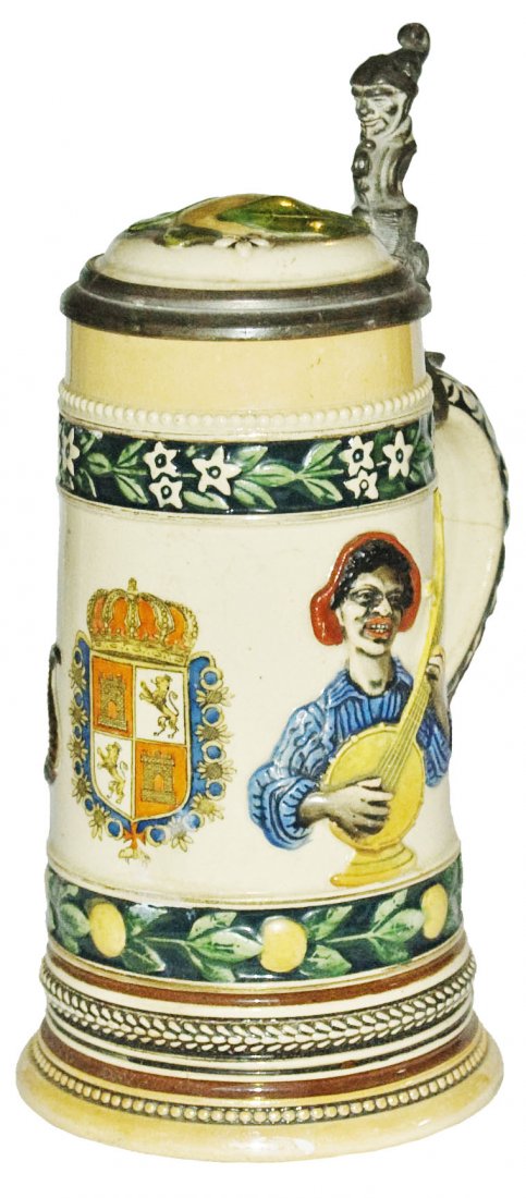 Black Man w Banjo Florida Souvenir Stein w Gator (1 of 1)