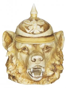 Berlin Bear w Spiked Helmet Schierholz Stein Mint