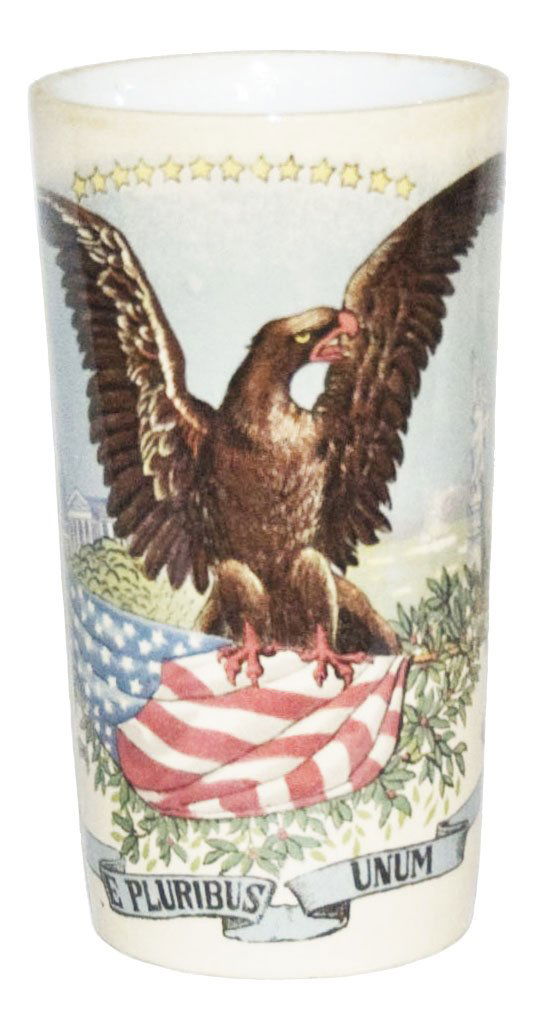 American Eagle & Flag Mettlach Beaker (1 of 1)