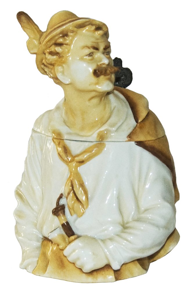 Alpine Man w Pipe Schierholz Character Stein (1 of 1)