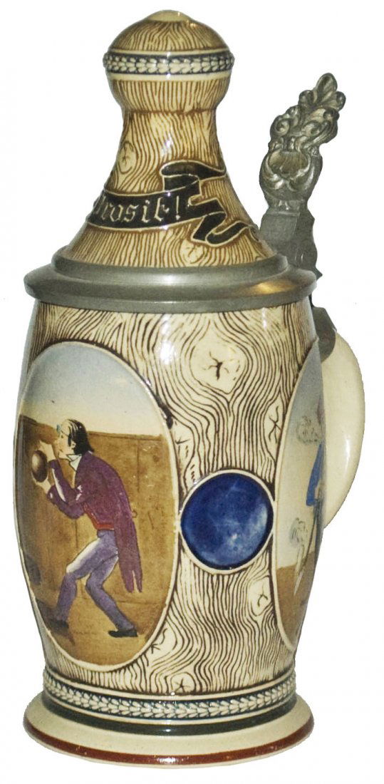 Bowling Pin w 3 Scenes Character Stein (1 of 1)