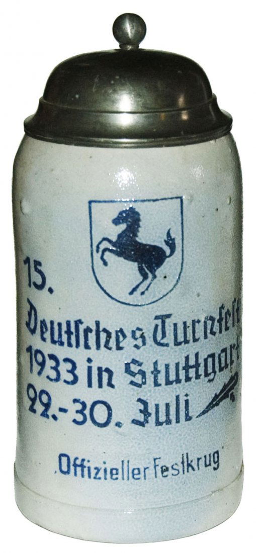 4F Stuttgart Turnfest Stoneware Stein (1 of 1)