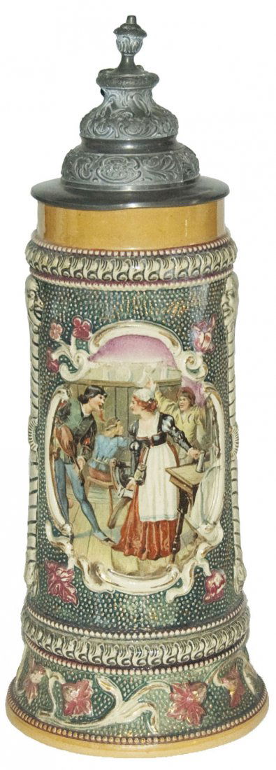 Cavalier and Barmaid 1L Diesinger Stein (1 of 1)