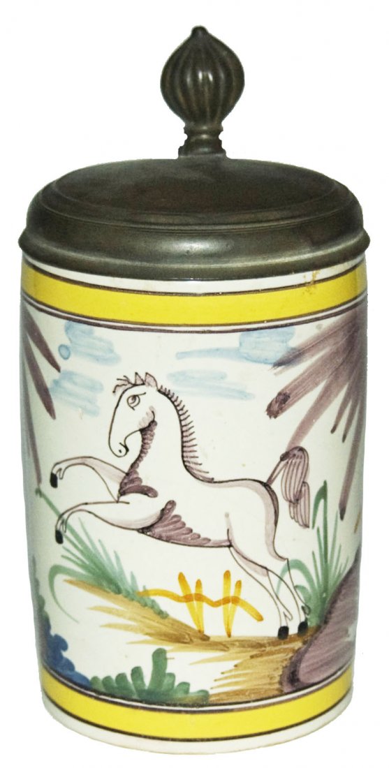 1L Hannover Munden Leaping Horse Faience Stein (1 of 1)