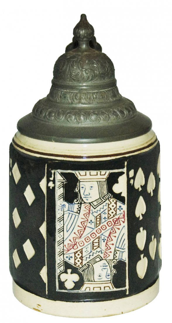 Six Sided Stein w Suites of Playing Cards (1 of 1)