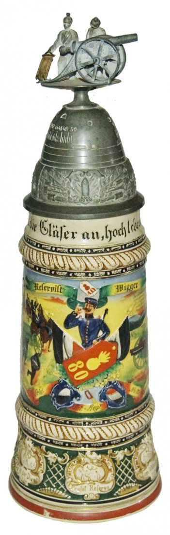 1L Ober Feld No 80 Crew Top Finial w Pendant Stein (1 of 3)