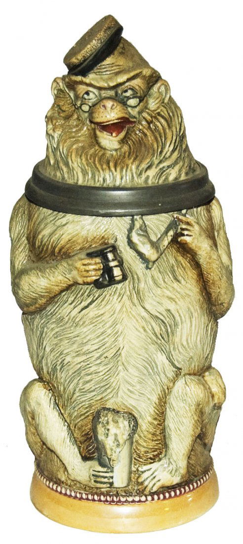 Student Monkey w Pipe Binoculars & Beer Diesinger (1 of 1)