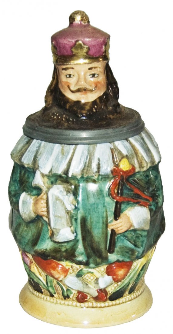 King Gambrinus 1/4L Diesinger Character Stein (1 of 1)