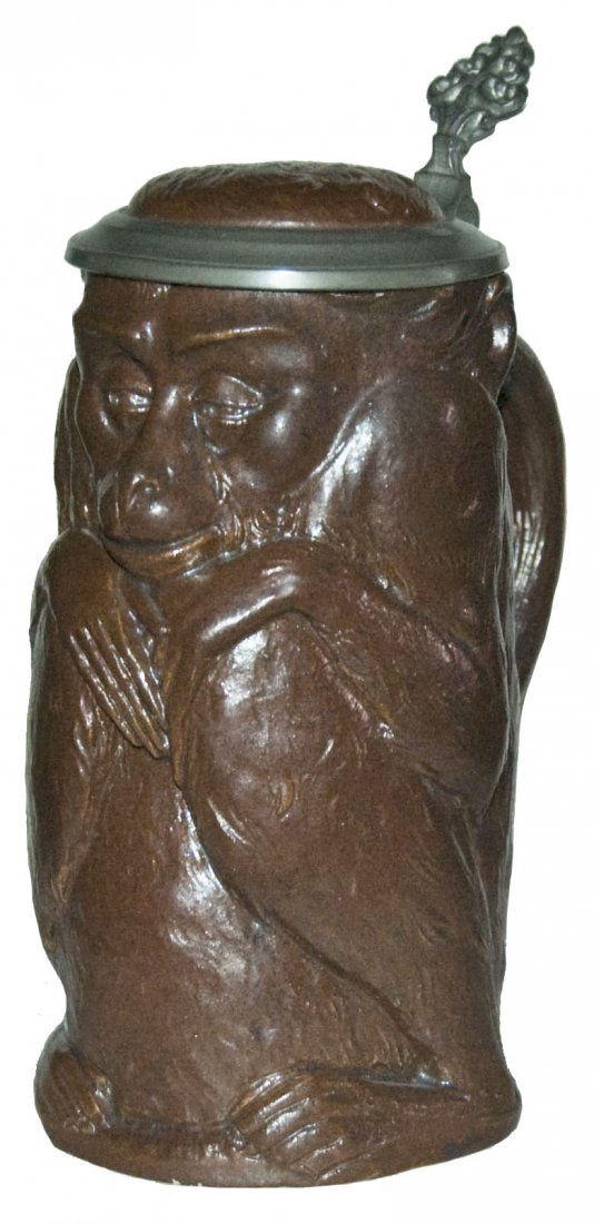 RARE Brown Monkey Character Stein One of 2 known (1 of 1)