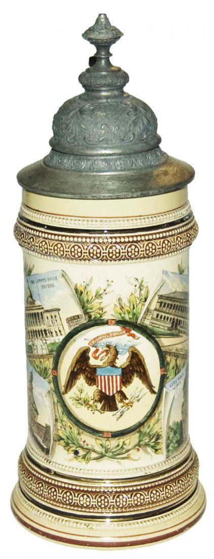 Boston Souvenir American Eagle Faneuil Stein (1 of 3)