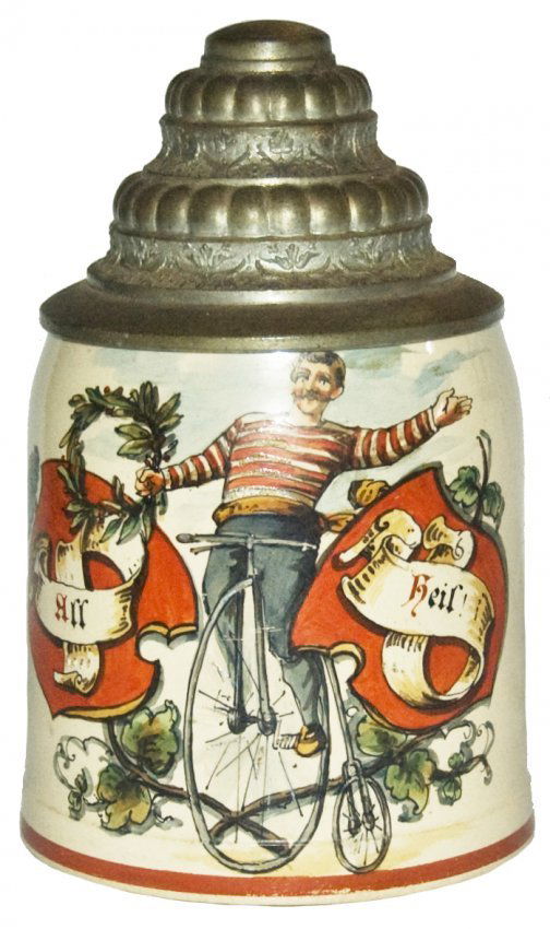 Man on High Wheel Bike M & W Stein (1 of 1)