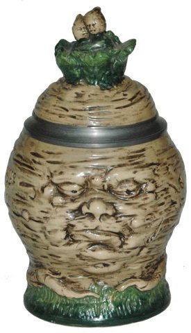 Radish Character Stein w Baby Radishes in 3D Inlay (1 of 1)