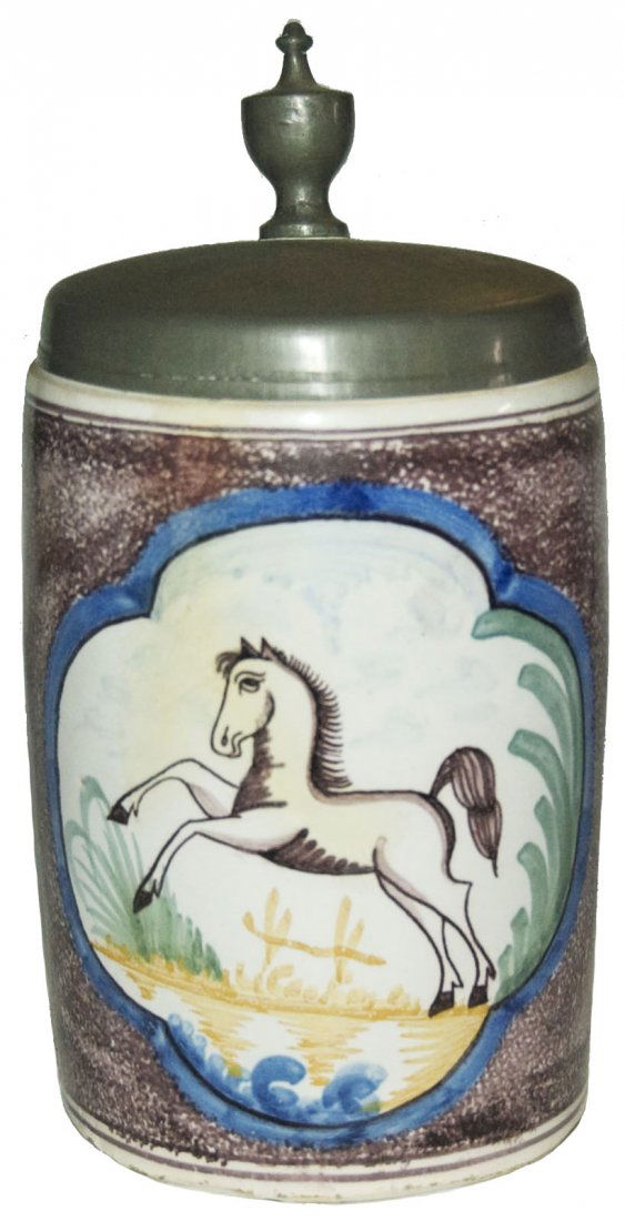 1L Hannover Munden Faience Stein w Leaping Horse (1 of 1)