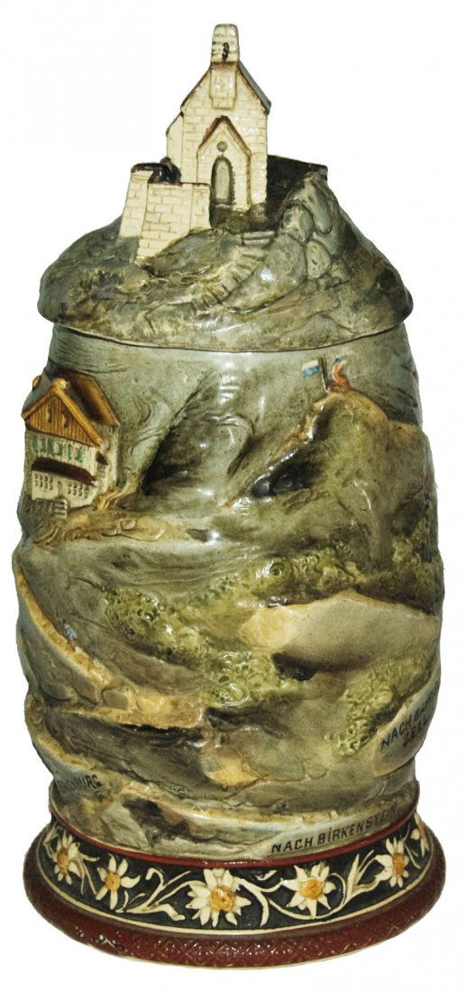 Dragon Handle Birkenstein Mountain Character Stein (1 of 1)