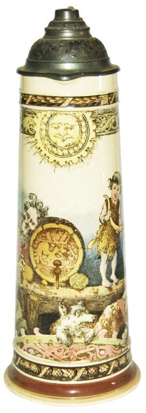 Schlitt Signed Warriors Mettlach 3L Stein (1 of 1)