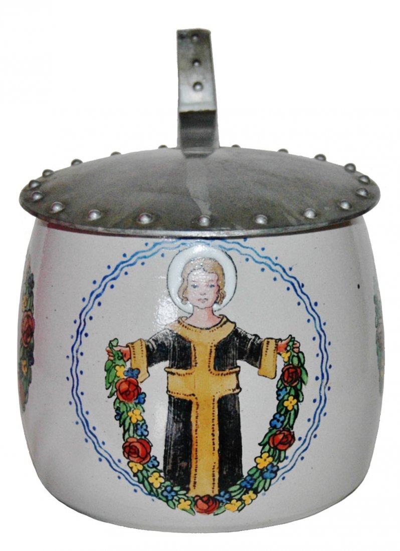 Munich Child Stoneware Stein w Fancy Lid (1 of 1)