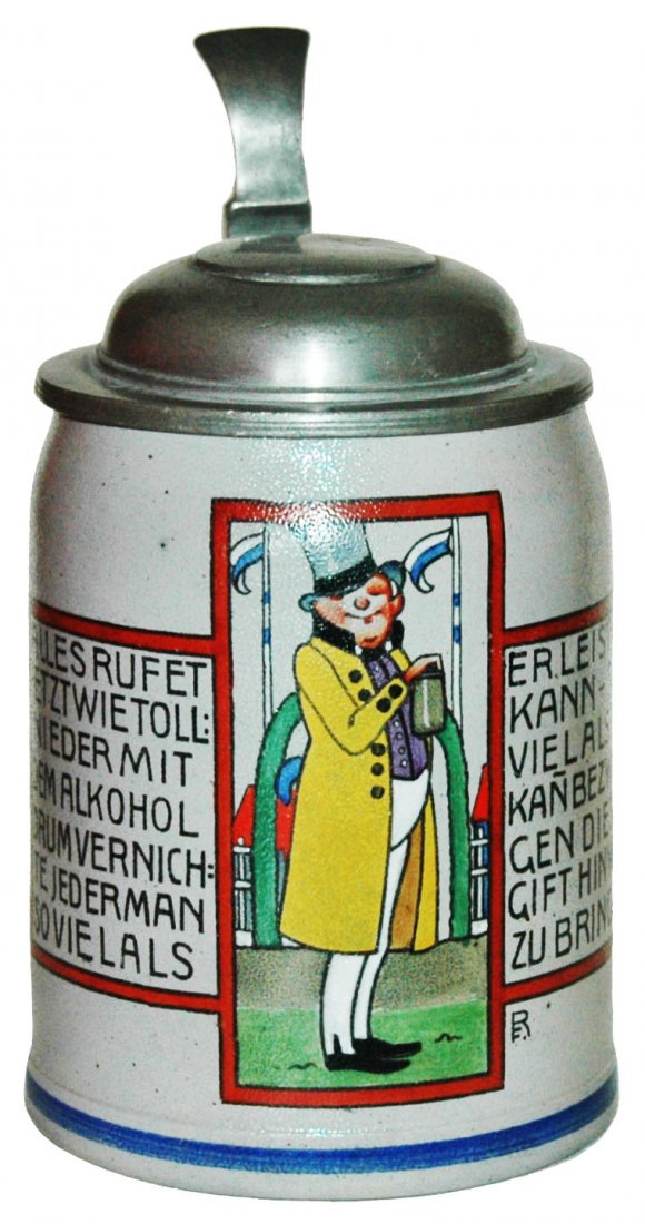 Franz Ringer Stoneware Gentleman & Verse Stein (1 of 1)