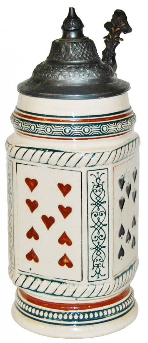 Suites of Playing Cards Etched Stein (1 of 1)