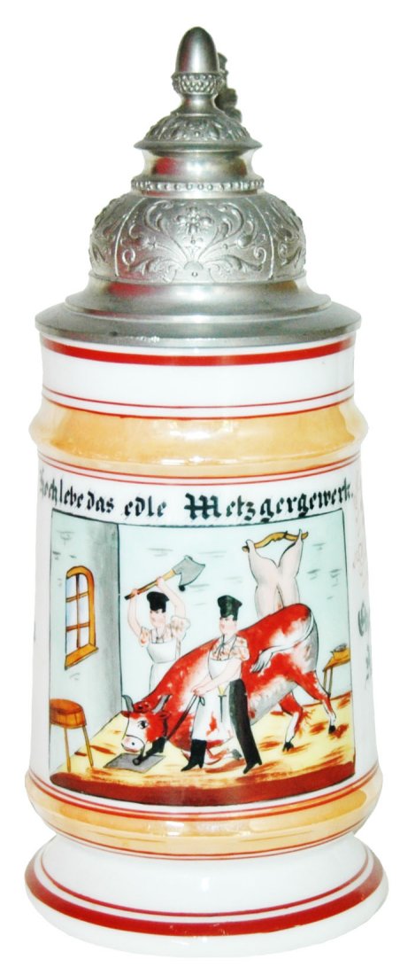 Butcher Occupational 1894 Porcelain Stein (1 of 1)