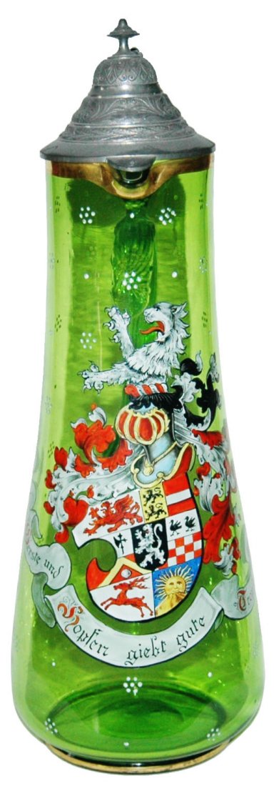 3L Heraldic Shield Egermann Glass Stein (1 of 1)
