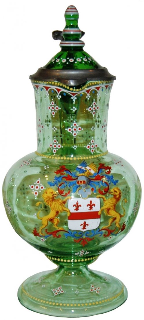 Heraldic Shield Stein w Two Matching Beakers (1 of 3)