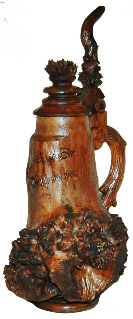 Root Wood 1L Stein w Engraved Verse (1 of 1)
