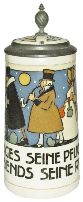 Hohlwein Mettlach Stein of Night Wanderers w Inlay (1 of 1)