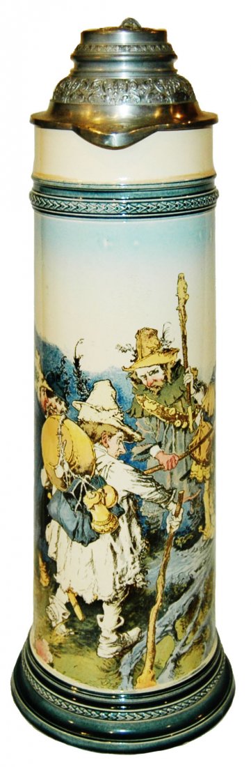 5L Schlitt Seven Swabians Mettlach Stein (1 of 1)