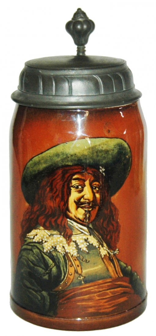 Rookwood Style Cavalier Mettlach PUG Stein (1 of 1)