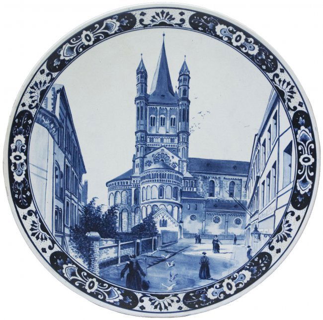 Koln St. Martinskirch Church Mettlach Plaque (1 of 1)