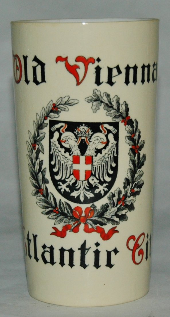 Eagle Shield Adv Mettlach Beaker Adv Atlanic City (1 of 1)