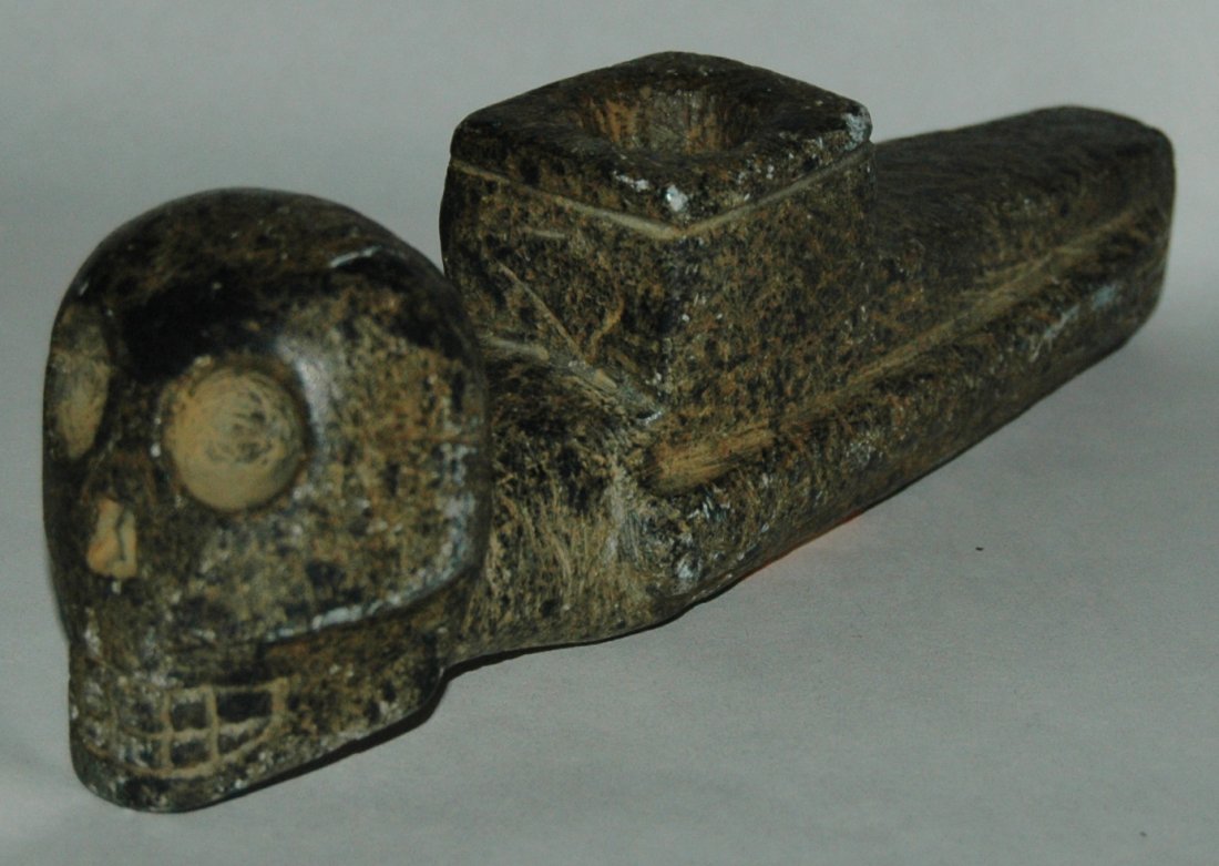 Stone Skull Pipe (1 of 2)