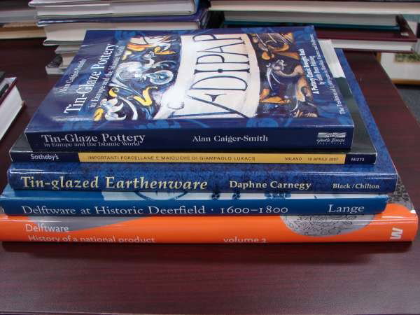 5 Book Lot Delftware and Faience: Lot of Five (5) Books about Delftware and Faience
