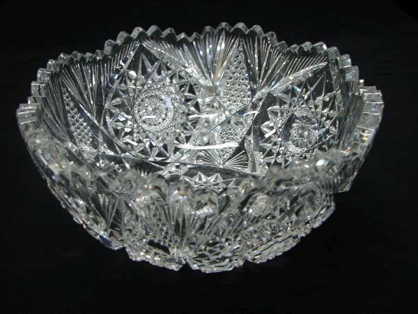 libbey cut glass bowl