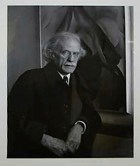 Imogen Cunningham Signed Photo Alfred Stieglitz: Photograph by Imogen Cunningham of Alfred Stieglitz signed in pencil and dated lower right "Imogen Cunningham 1934" The photograph measures 9 3/8" height by 7 3/8" width and is mounted on card with a