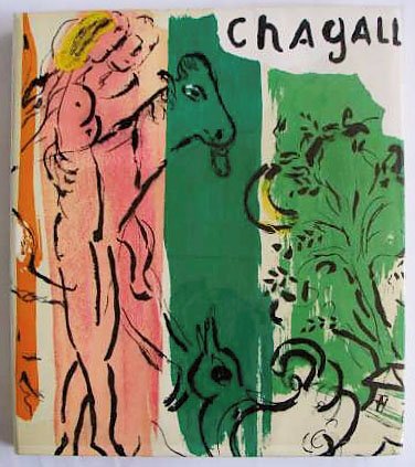 Jacques Lassaigne "Marc Chagall" Maeght 1957: Lassaigne, Jacques and Maeght Editeur, "Marc Chagall" Book. Copyright 1957 with original lithographs in color pulled by Mourlot. 9 1/2" height by 8" width.