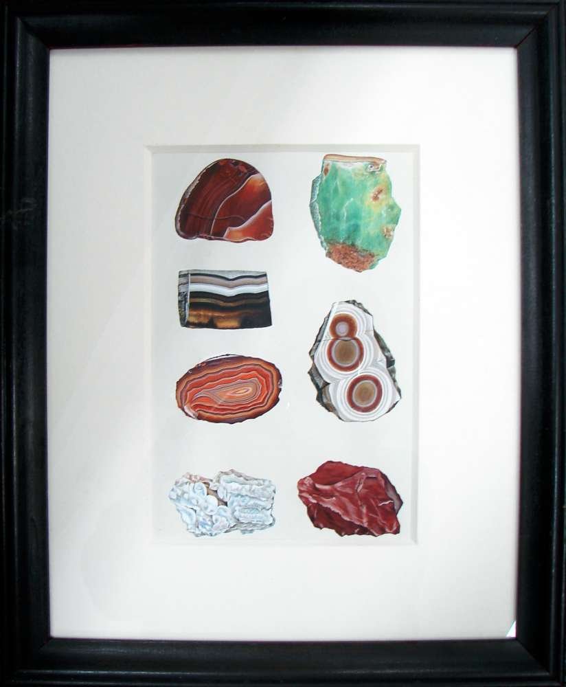 Perlman, Raymond Gouache Painting Rocks: Perlman, Raymond (American, 20th Century) Untitled (Rocks) Gouache painting on paper measuring 15" height by 12" width. This is an original painting for the "Golden Press National History Encyclopedia