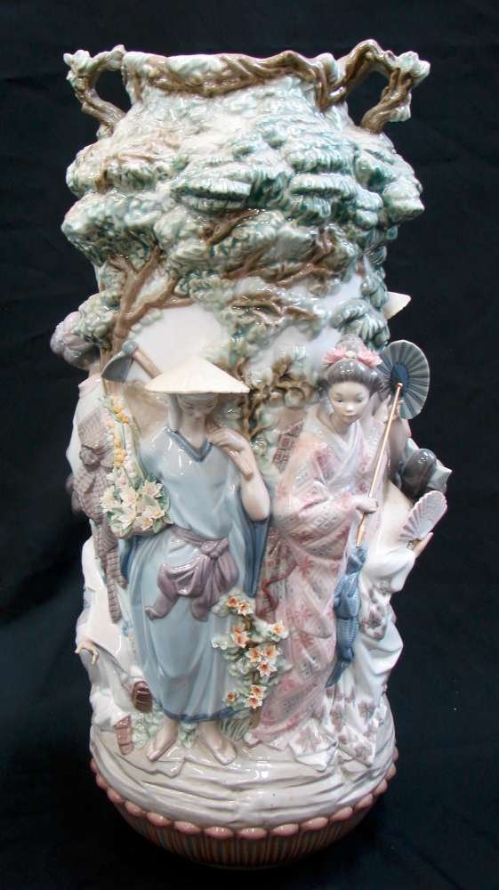 Lladro RARE Jarron Japones Vase 1536 Ltd Edn