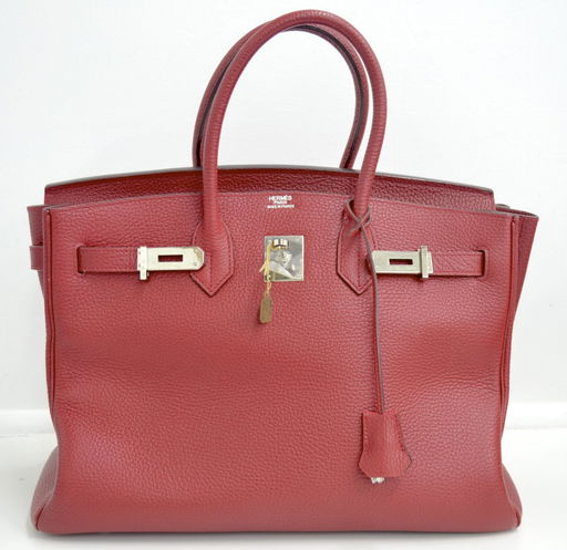 Red Hermes Birkin Bag Used