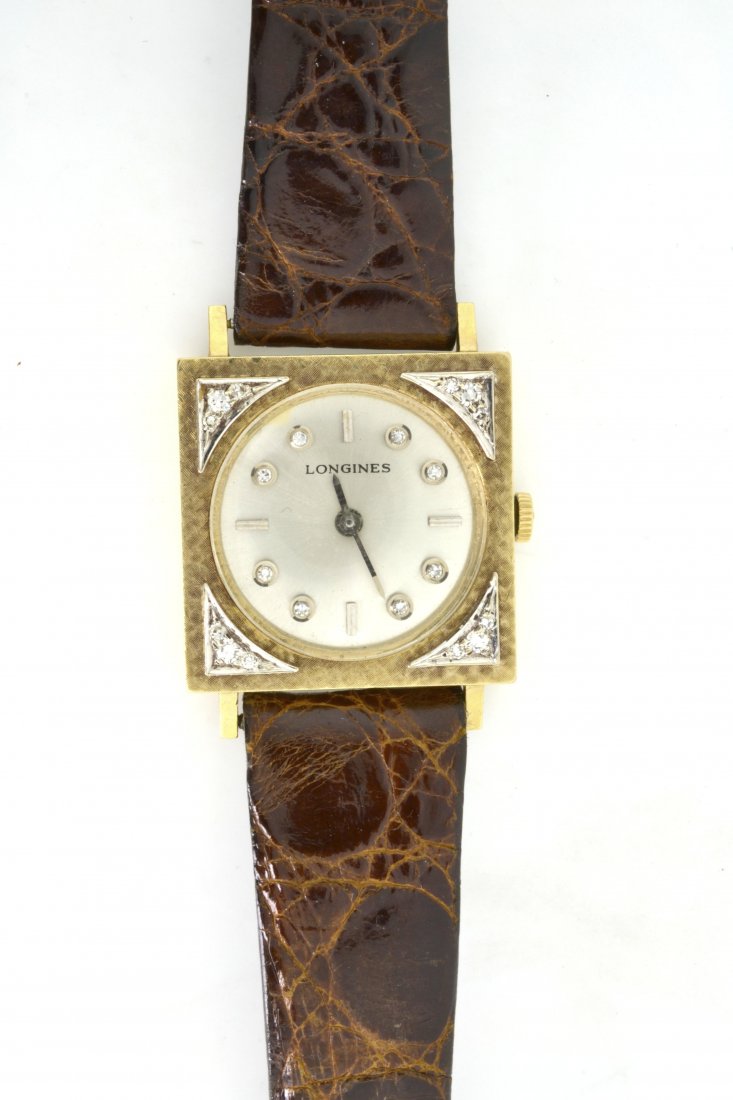 Longines 14K Gold & 0.45 ct Diamond Wristwatch: Ladies' Longines 14K Gold & 0.45 ct Diamond Wristwatch K19D53