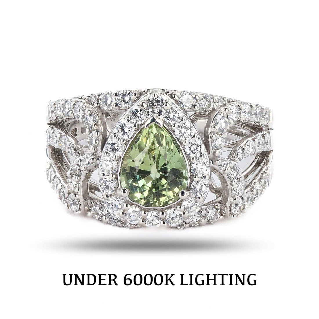 1.28ct Alexandrite and 0.97ctw Diamond Platinum Ring (GIA CERTIFIED) (1 of 5)