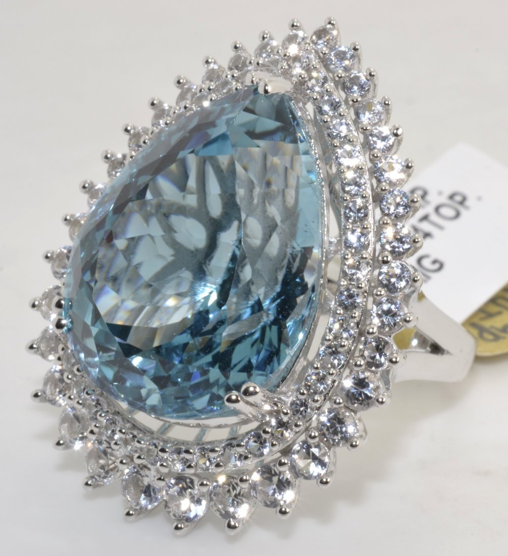Topaz & Sapphire Ring Appraised Value: $2,350 - 3