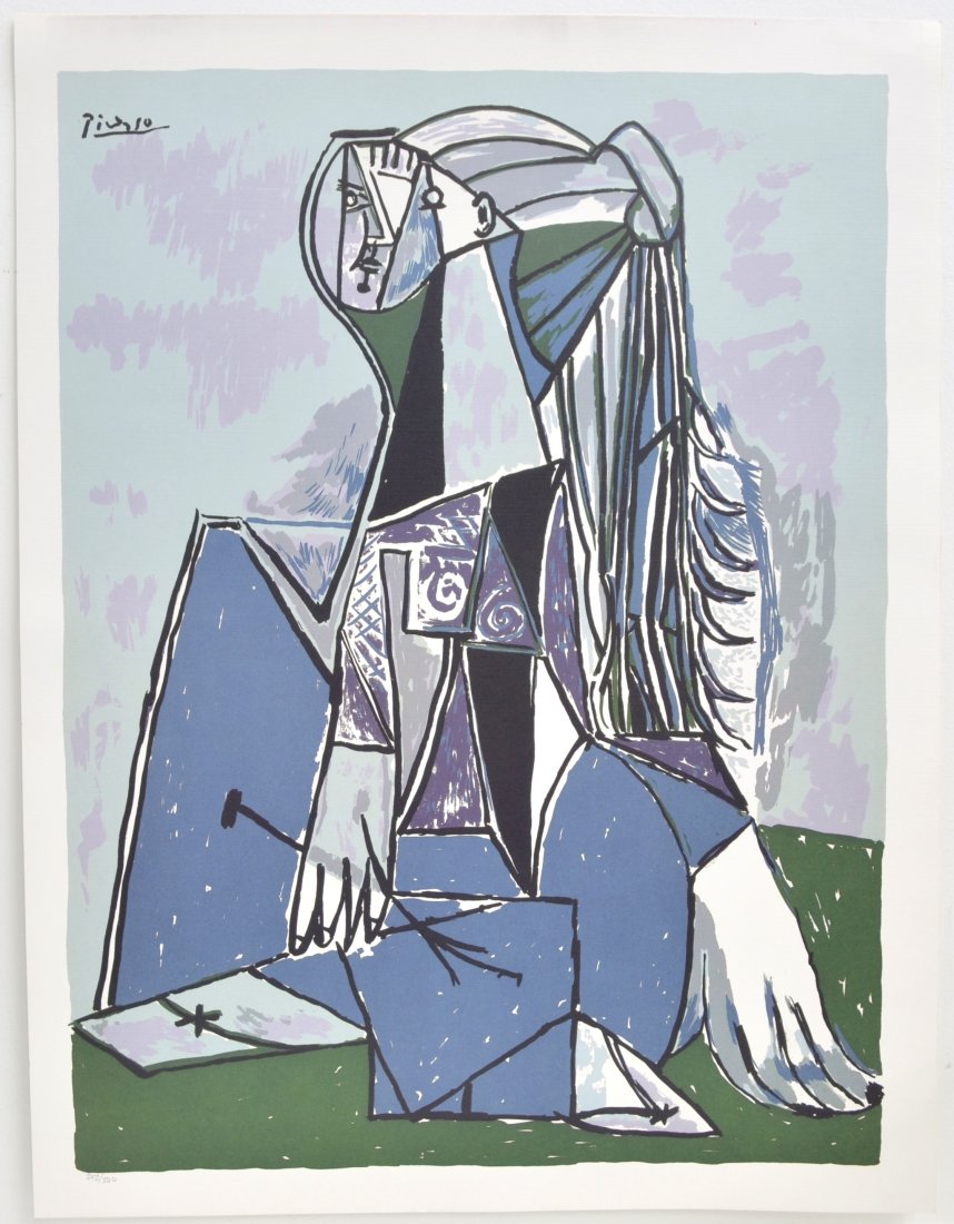 Pablo Picasso's "The Thinker" Art (LITHO)